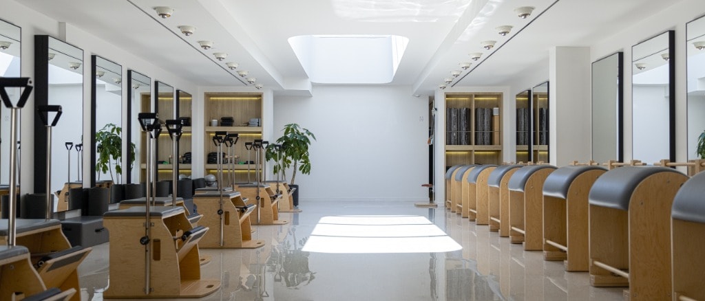 The MTLPILATES apparatus room, a short trip from Griffintown